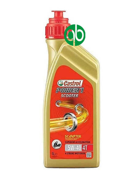 BOTELLA CASTROL POWER 1 SCOOTER 4T 5W40 1L PIAGGIO D2