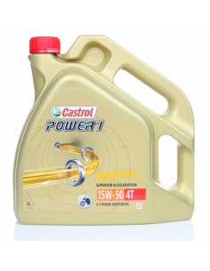 LATA CASTROL POWER 1 4T 15W-50 4X4L