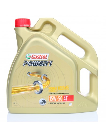 LATA CASTROL POWER 1 4T 15W-50 4X4L