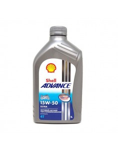 Botella Shell Advance 4T Ultra 15W50 1L
