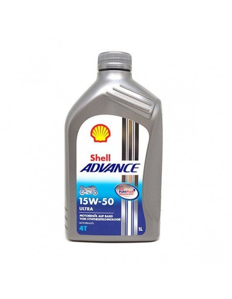 Botella Shell Advance 4T Ultra 15W50 1L
