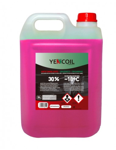 LATA YENCOIL ANTICONGELANTE ROSA 30% 5L