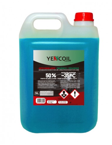 LATA YENCOIL ANTICONGELANTE ORGAN. 50% 5L AZUL (4X5L)