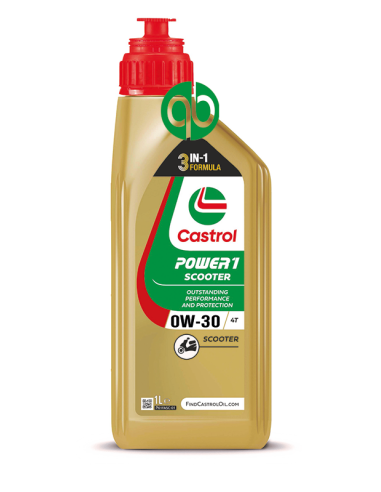 BOTELLA CASTROL POWER 1 SCOOTER 4T 0W30 1L PIAGGIO (15CB61)