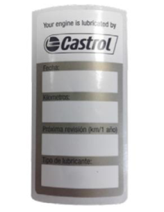 ADHESIVO ENGRASE MOTO (100 UNIDADES)