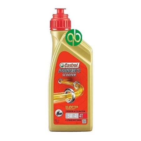 BOTELLA CASTROL POWER 1 SCOOTER 4T 5W40 1L (15F551)(15F54F)